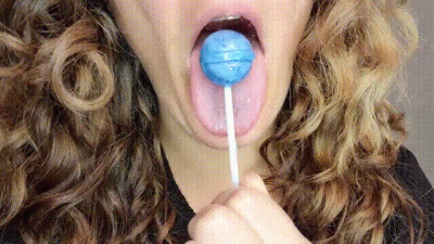 Licking And Sucking My Blue Lolipop Lolipop Obsession