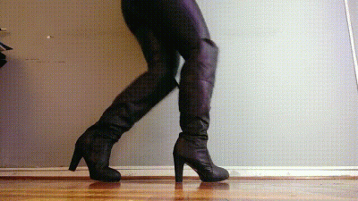Leather Boots, Pants And Jacket
