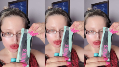 ASMR Sweet Chocolate Eating- ASMR, Eyeglasses, Giantess, Lipstick, Big Lips, Mough, Food, Face Fetish, Long Nails