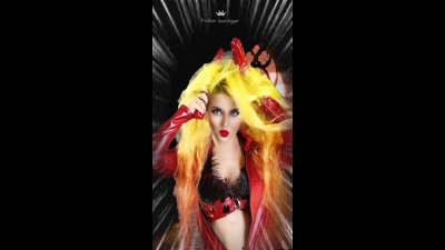 Bimbo Drag Queen On The Stage