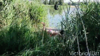 Outdoor Masturbation During Sunbathing In A Swimsuit