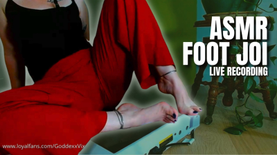 ASMR Foot JOI Live Recording