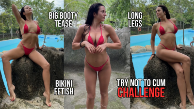 Outdoor Bikini Goddess Challenge: Don't Cum Too Fast