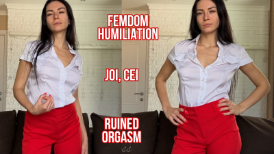Ruined Orgasm, JOI & CEI With Your Goddess