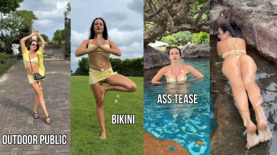 Sexy Bikini Tease On The Island