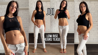 JOI In Low Rise Jeans- Belly Tease & Cum Countdown