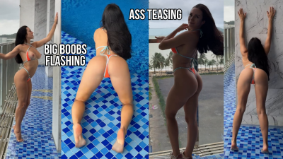 Titty Flashing In A Wet Bikini While Everyone Stared