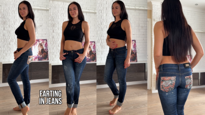 Cute Farting In Jeans After Eating Gazzy Food