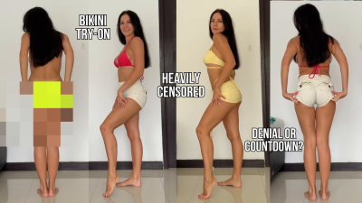 Cum Or Deny? Frustrating Bikini Try-On (Heavily Censored)