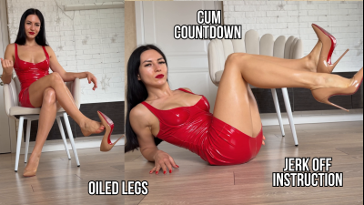 JOI For Oiled Bare Legs And Louboutin High Heels 4k