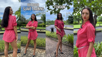 Outdoor Slave Training & Crushing You With Verbal Humiliation