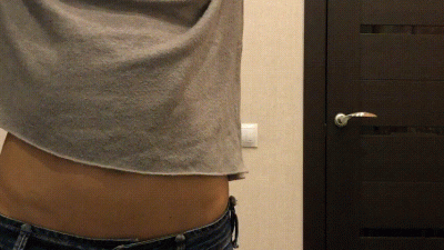 Stretch Test Belly Showing In Sweaters