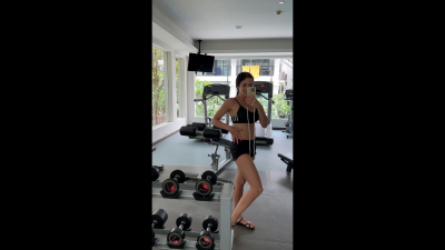Boobs Flashing In A Gym, Naughty Workout