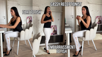 The Gassy Receptionist Accidental Office Farting In Tight Jeans