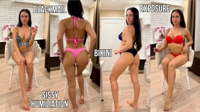 Sissy Exposed & Addicted: Bikini **** By Your Cruel Goddess
