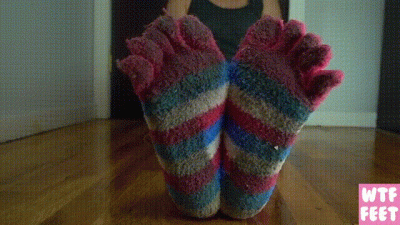 Clean My Filthy Fuzzy Toe Socks