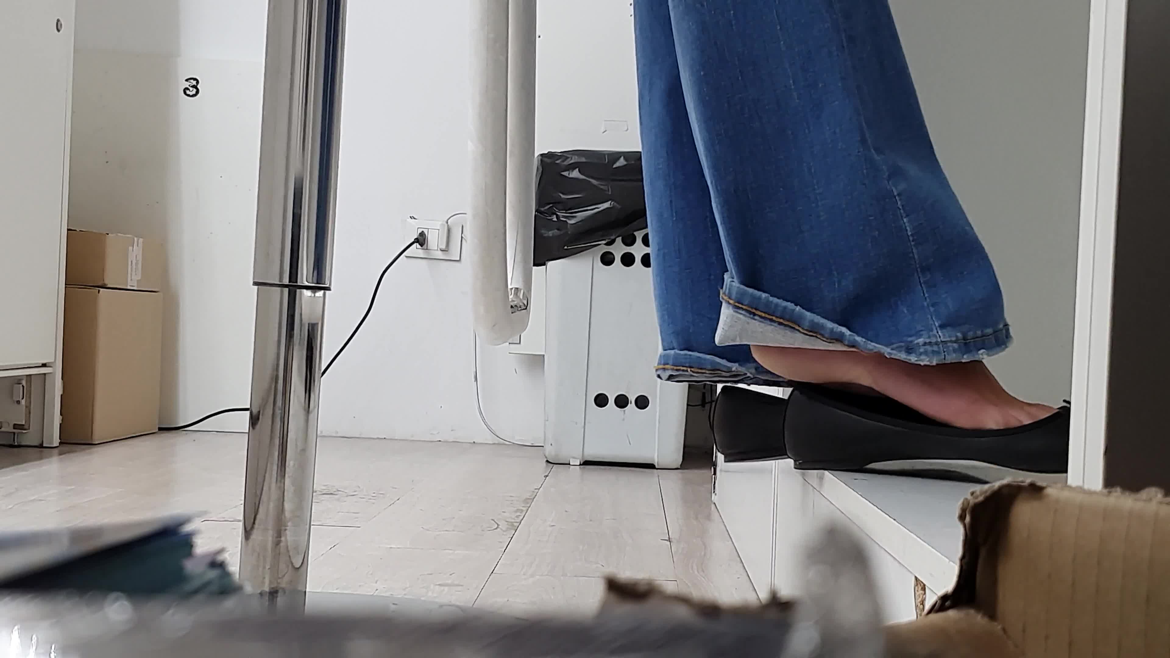 Andrea Shoeplay At Work Day 2 Complete
