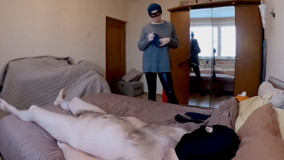 Wool Gloves Tease, Denial And Hands Free Cumshot