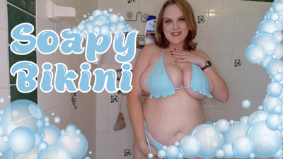 Soaping Up My Tight Bikini BBW