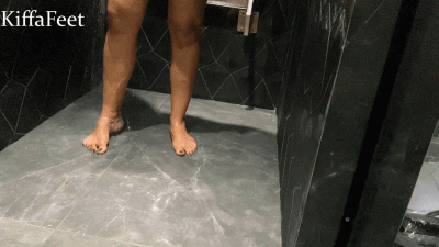 Goddess Kiffa Trampling Foot Slave While Take Shower Bath Rug Trampling Foot Worship Foot Domination Humiliation Amateur Foot Slap Foot Slave