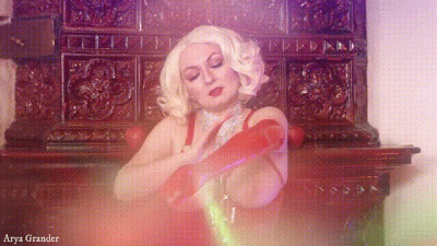 Wearing Opera Long Latex Rubber Gloves MILF Topless Arya Grander