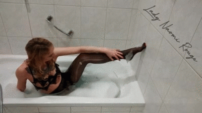 Ripping Wet Pantyhose