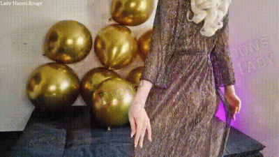 Big Golden Balloons Part 2 Sexy Looner Lady