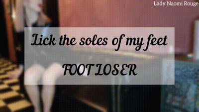 The Humiliating Task For The Foot-Horny Loser