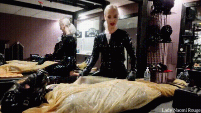 Rubber Slave Goldenshower Baptism Wet Milking Off