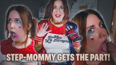 Step-Mommy Gets The Part! Harley Quinn Cosplay