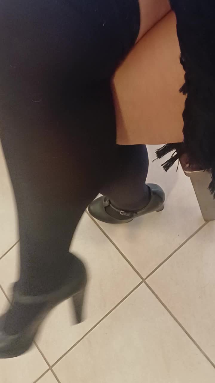 Black Heels And Thick Legs - POV Tease & Shoeplay
