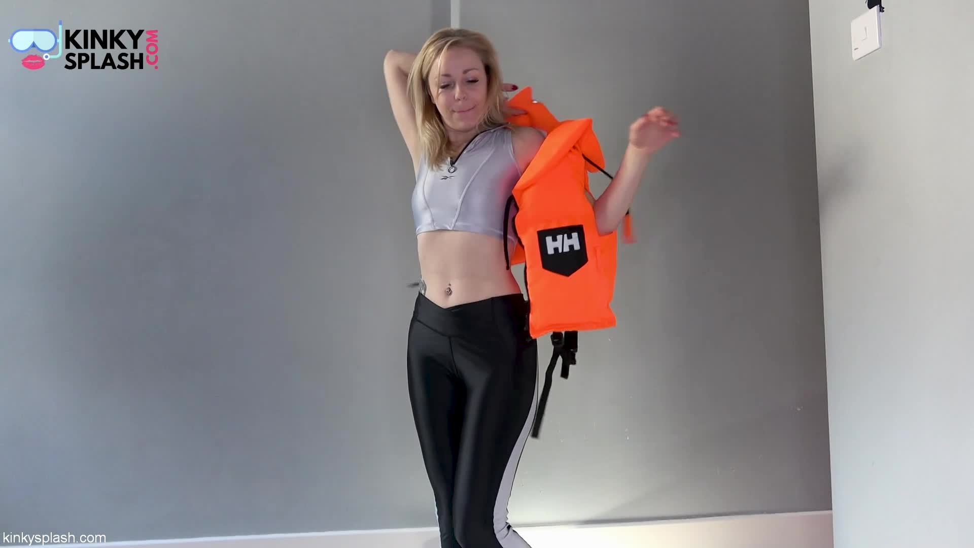 ASMR Lifejacket Fetish Confession In Shiny Lycra Leggings