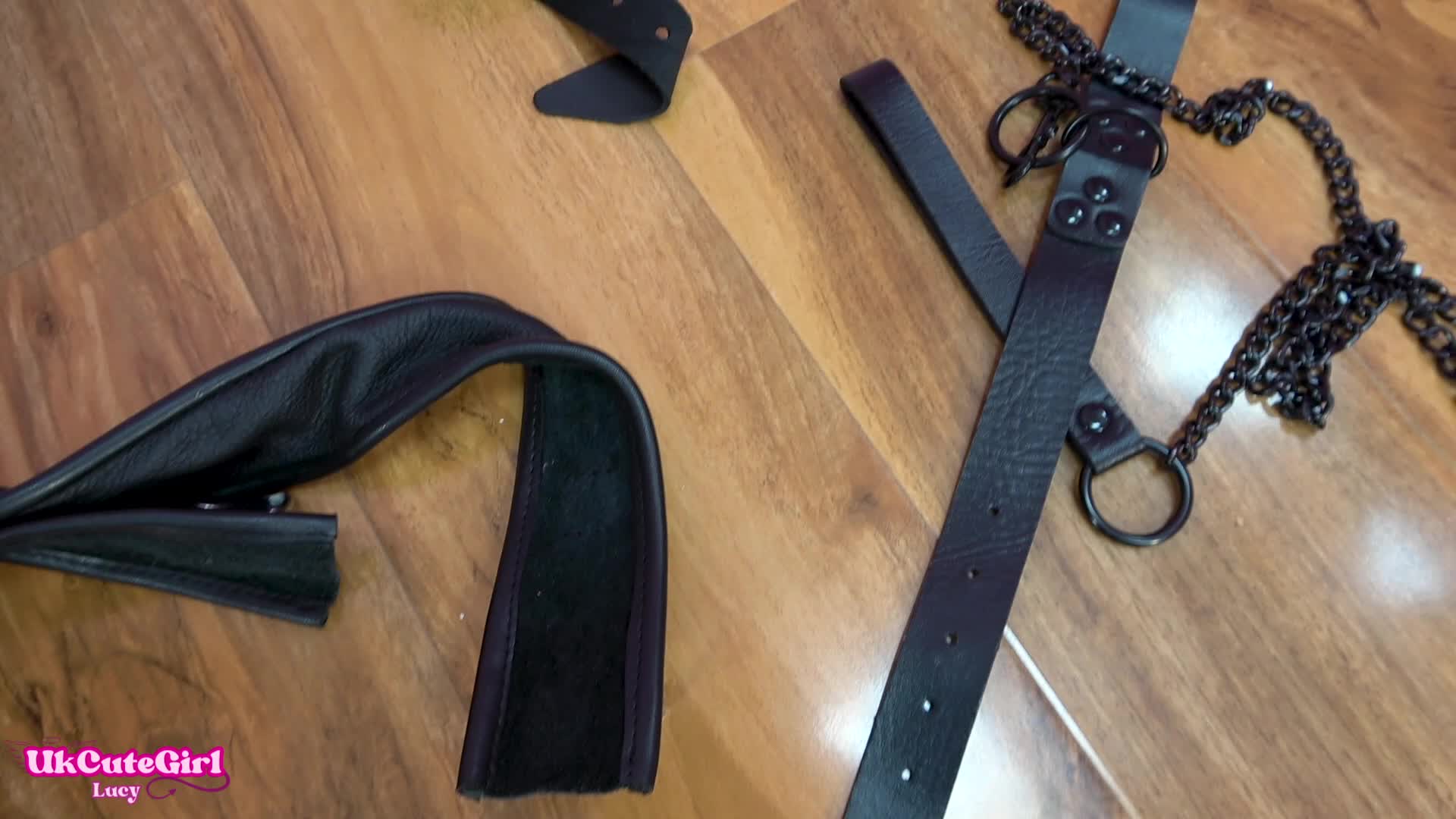 Leather Self-Bondage In My Favourite Pussy-Perfect Position Begging To Be Used