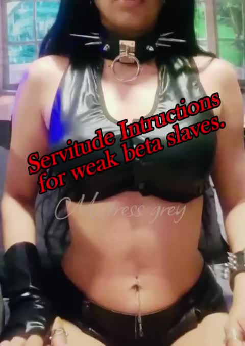 Servitude Intructions For Weak Beta Slaves