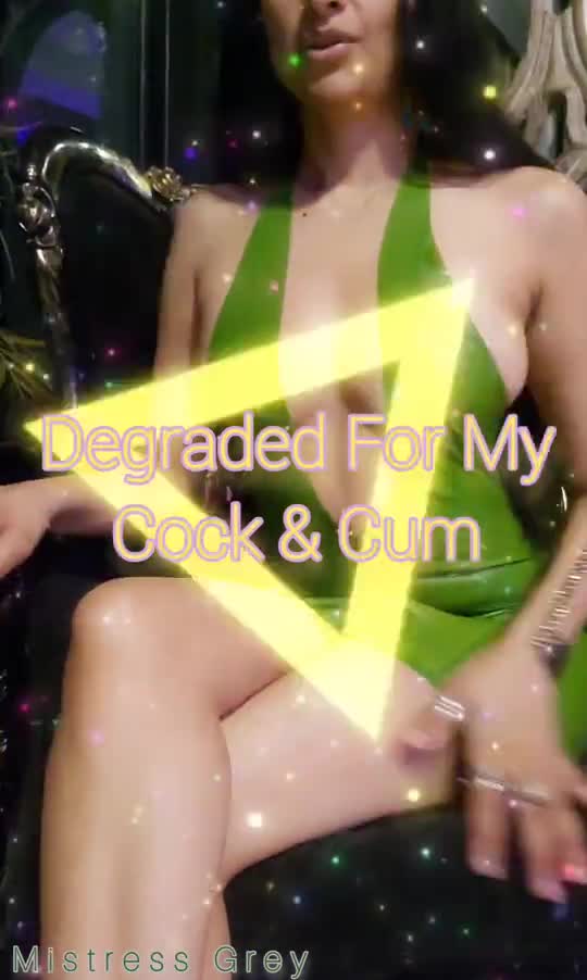 Degrade For My Cock And Cum