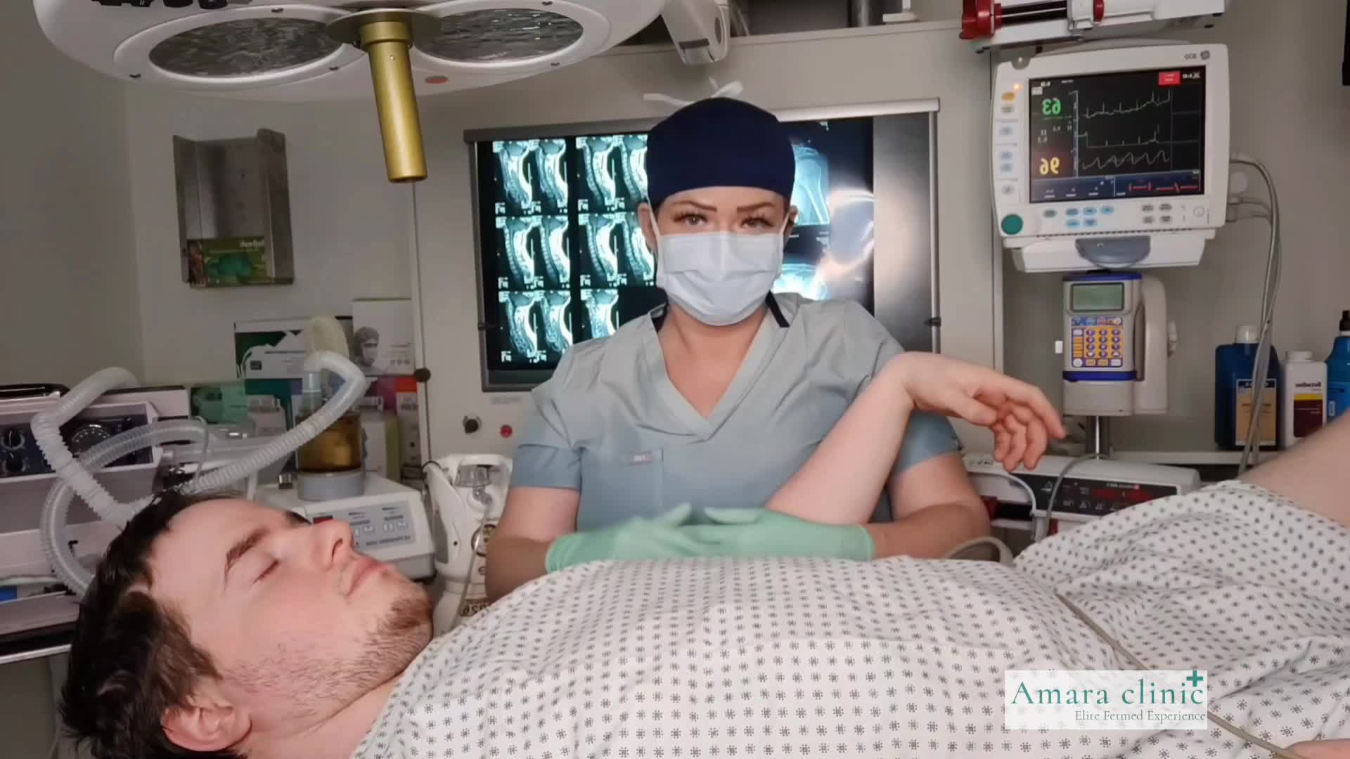 Prepping The Patient For His Induction In The Or
