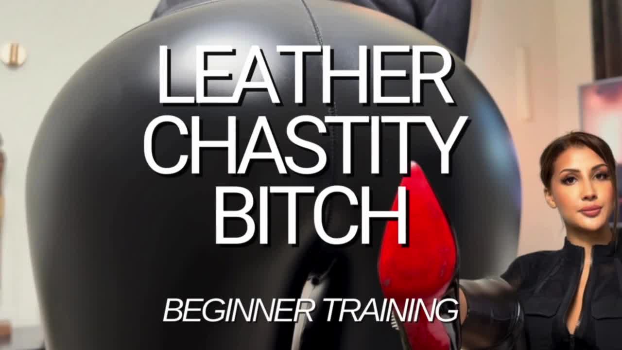 Leather Chastity Bitch Training [Beginner] [Custom- No Names]