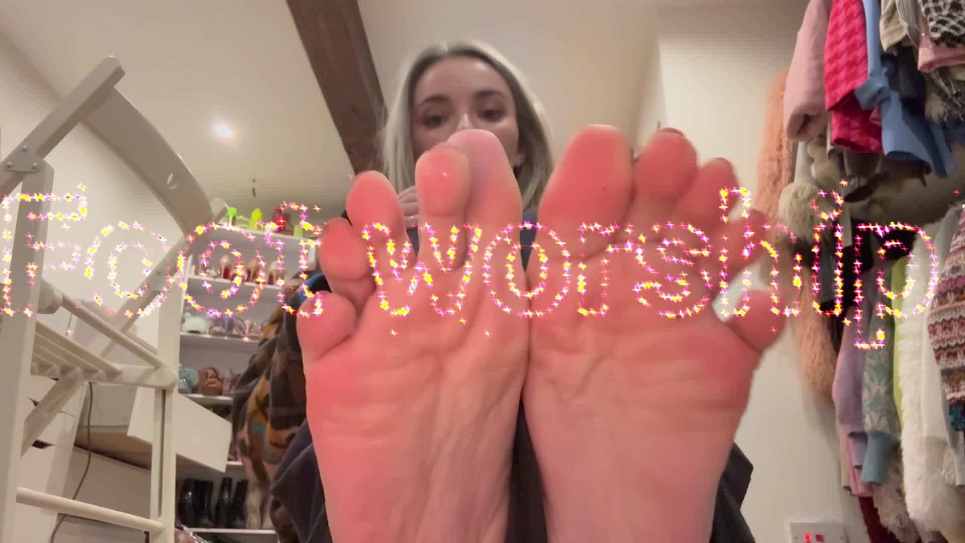 Foot Worship- Sparkly Pedicure