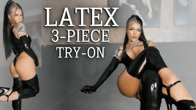 Latex 3-Piece Try On
