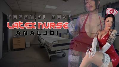 Red Latex Nurse Anal Examination JOI