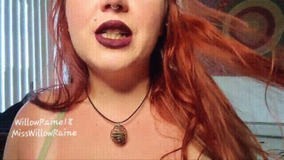 Dark Lip And Chewing Gum