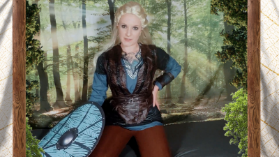 Lagertha Uses And Denies Her Prisoner's Cock