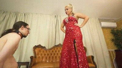 Goddess Samariel Makes Sissy Wear Her Dress