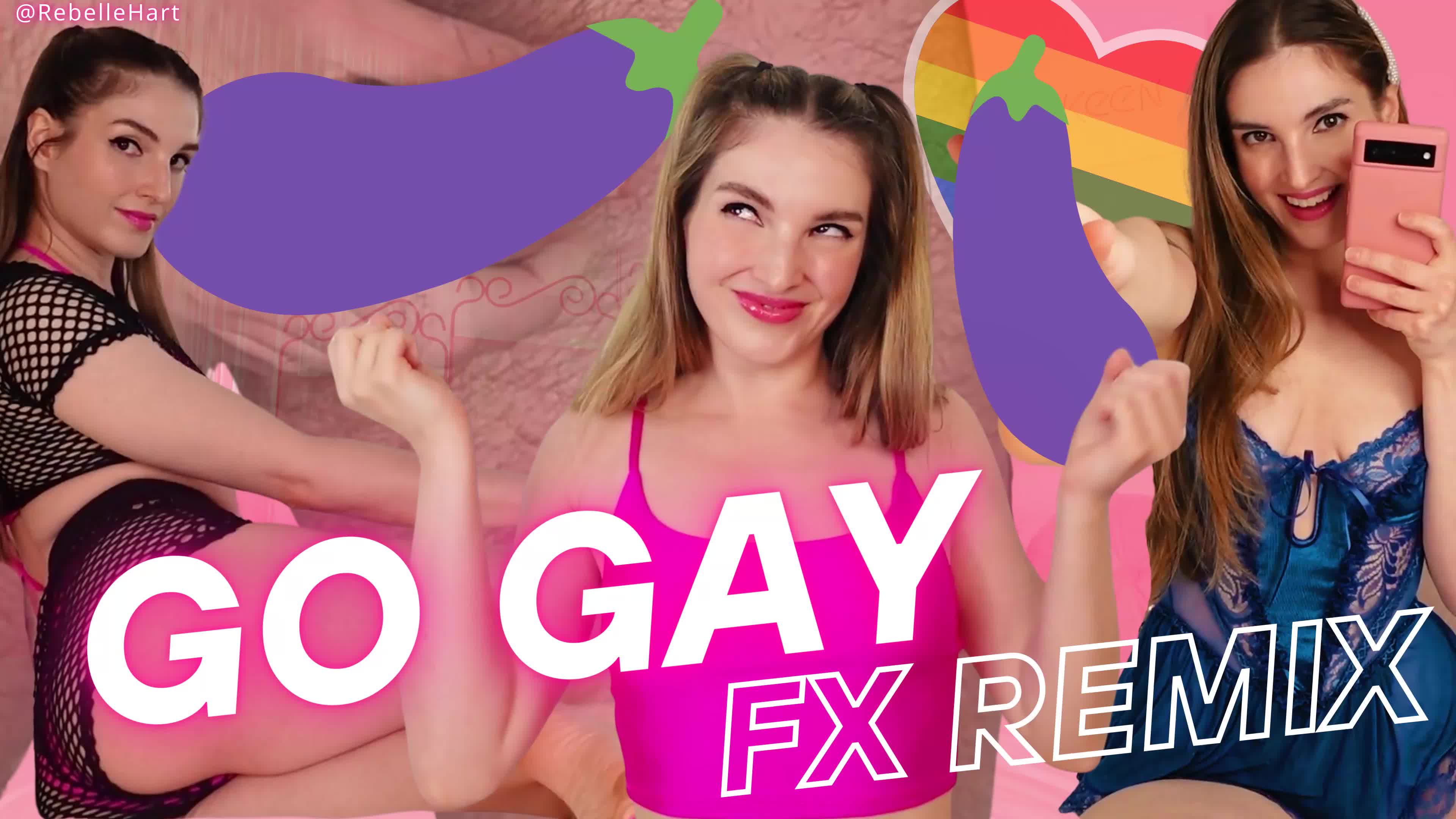 Go Gay Fx Remix- Encouraged Bi Training And Cock Worship With Rebelle Hart