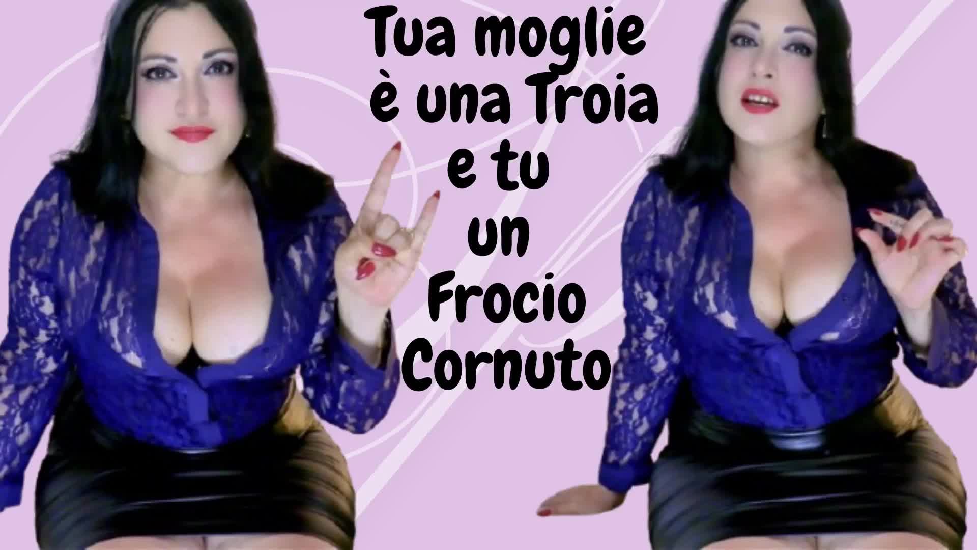 Tua Moglie E Una Troia E Tu Un Frocio Cornuto