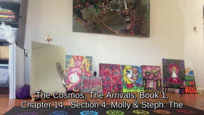 Mandy Cat Kitana Reading Naked The Cosmos Arrivals 14-04