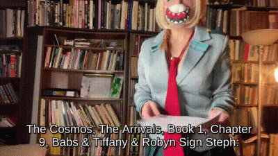 Mandy Cat Kitana Reading Naked The Cosmos Arrivals 09-01