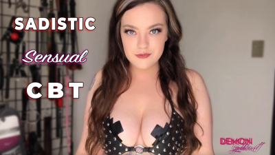 Sensual Sadism Cbt Instruction In Leather Bra