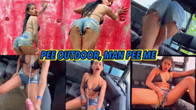 Pee Outdoor And Man Pee Me