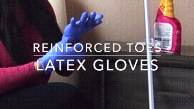 Pantyhose & Latex Gloves Clean With Me It's Time To Get In Shape Guys!